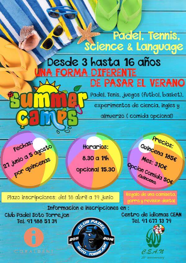 summer camps verano 2016 cartel